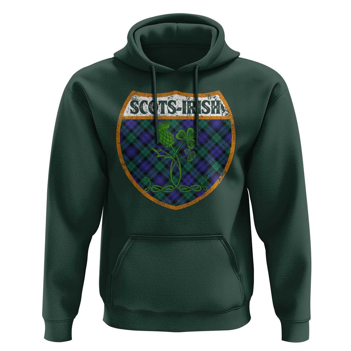 Scots-Irish Pride Hoodie Shamrock Ulster Scots Scotch Irish Shamrock Thistle
