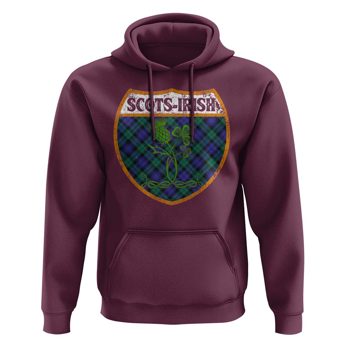 Scots-Irish Pride Hoodie Shamrock Ulster Scots Scotch Irish Shamrock Thistle