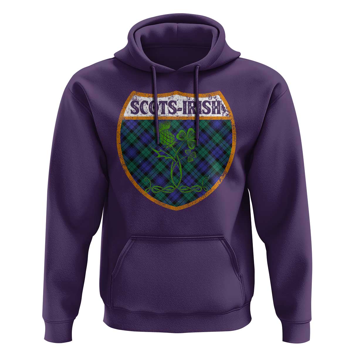 Scots-Irish Pride Hoodie Shamrock Ulster Scots Scotch Irish Shamrock Thistle