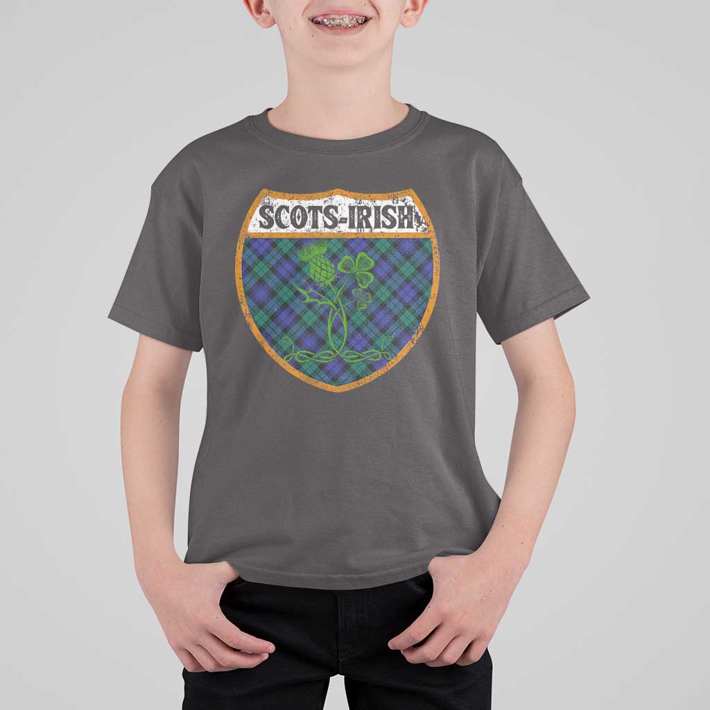 Scots-Irish Pride T Shirt For Kid Shamrock Ulster Scots Scotch Irish Shamrock Thistle