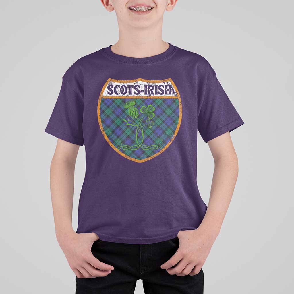 Scots-Irish Pride T Shirt For Kid Shamrock Ulster Scots Scotch Irish Shamrock Thistle