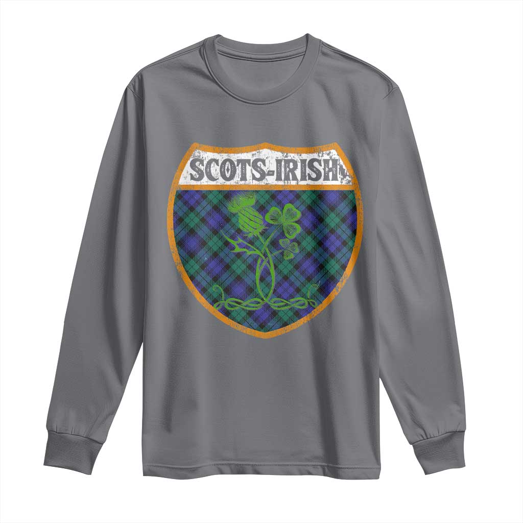 Scots-Irish Pride Long Sleeve Shirt Shamrock Ulster Scots Scotch Irish Shamrock Thistle