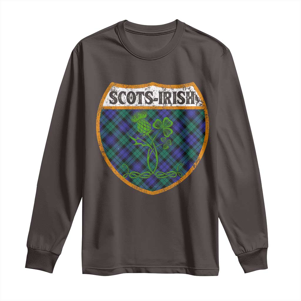 Scots-Irish Pride Long Sleeve Shirt Shamrock Ulster Scots Scotch Irish Shamrock Thistle