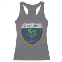 Scots-Irish Pride Racerback Tank Top Shamrock Ulster Scots Scotch Irish Shamrock Thistle