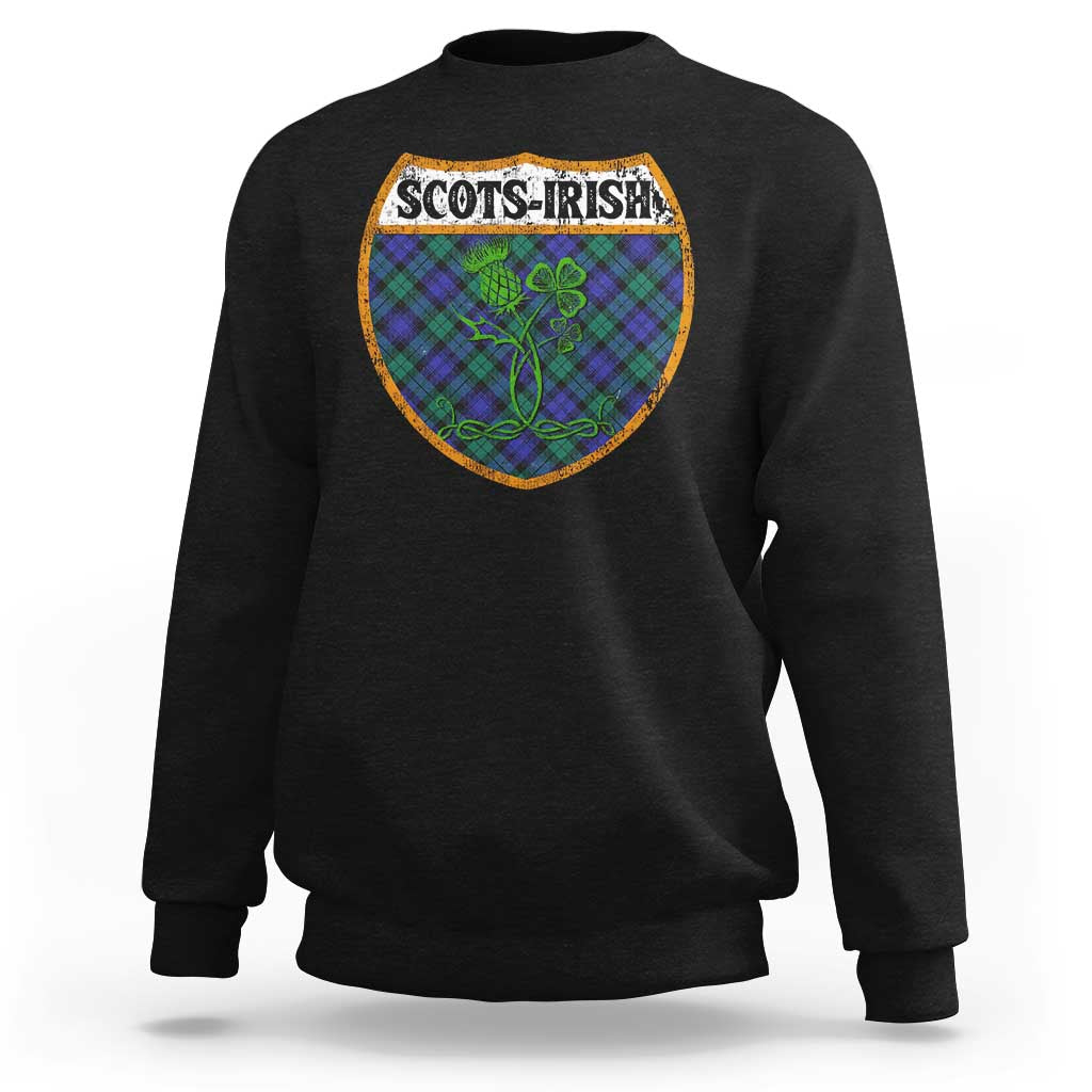Scots-Irish Pride Sweatshirt Shamrock Ulster Scots Scotch Irish Shamrock Thistle