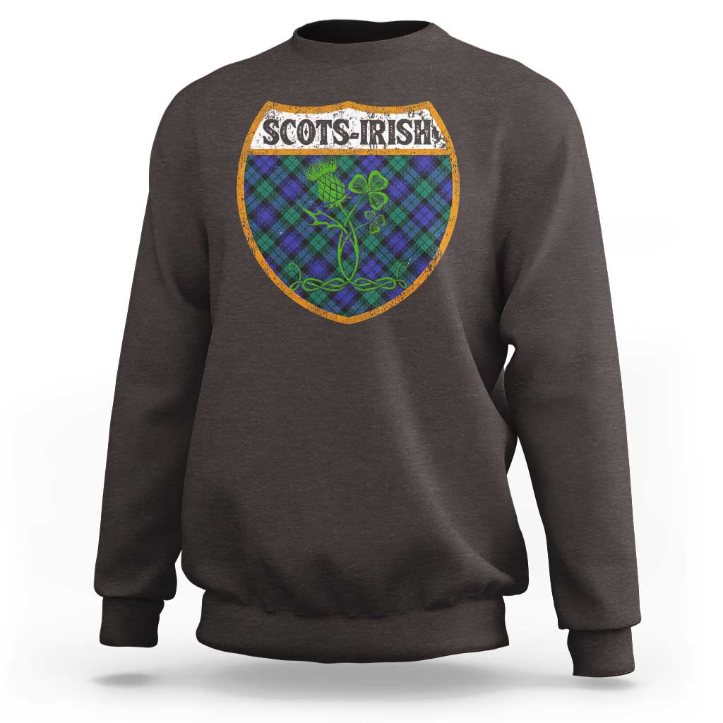 Scots-Irish Pride Sweatshirt Shamrock Ulster Scots Scotch Irish Shamrock Thistle
