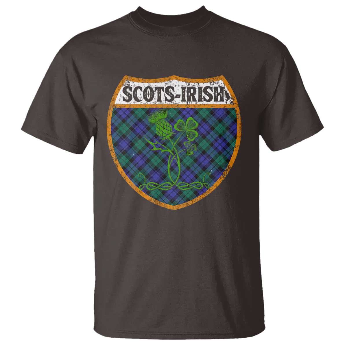 Scots-Irish Pride T Shirt Shamrock Ulster Scots Scotch Irish Shamrock Thistle