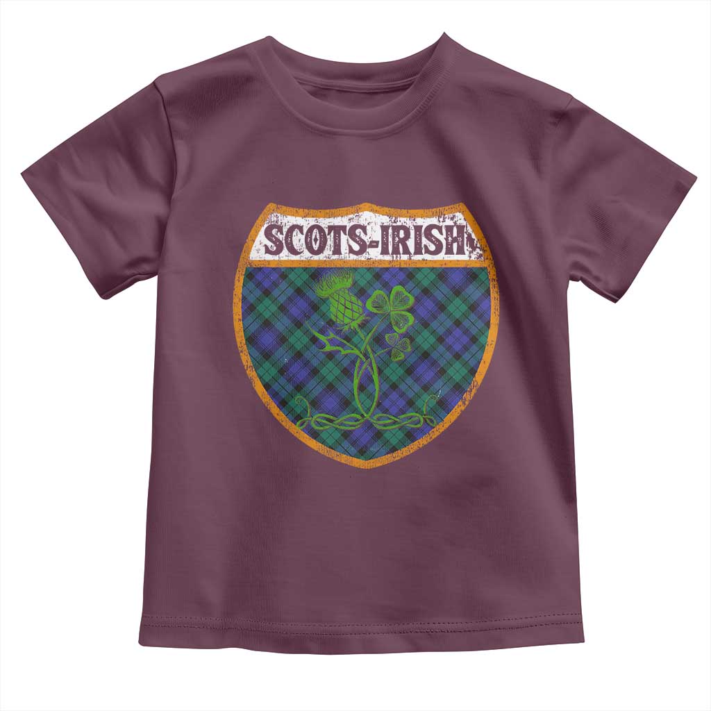 Scots-Irish Pride Toddler T Shirt Shamrock Ulster Scots Scotch Irish Shamrock Thistle