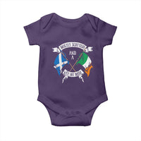 Funny Scots-Irish Pride Baby Onesie Mostly Scottish Wee Bit Irish