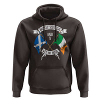 Funny Scots-Irish Pride Hoodie Mostly Scottish Wee Bit Irish