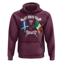 Funny Scots-Irish Pride Hoodie Mostly Scottish Wee Bit Irish