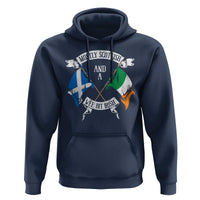 Funny Scots-Irish Pride Hoodie Mostly Scottish Wee Bit Irish