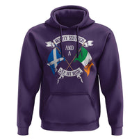 Funny Scots-Irish Pride Hoodie Mostly Scottish Wee Bit Irish