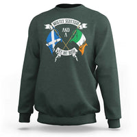Funny Scots-Irish Pride Sweatshirt Mostly Scottish Wee Bit Irish