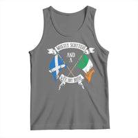 Funny Scots-Irish Pride Tank Top Mostly Scottish Wee Bit Irish