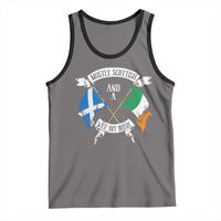 Funny Scots-Irish Pride Tank Top Mostly Scottish Wee Bit Irish