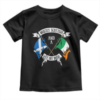 Funny Scots-Irish Pride Toddler T Shirt Mostly Scottish Wee Bit Irish