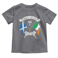 Funny Scots-Irish Pride Toddler T Shirt Mostly Scottish Wee Bit Irish