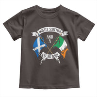Funny Scots-Irish Pride Toddler T Shirt Mostly Scottish Wee Bit Irish
