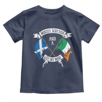 Funny Scots-Irish Pride Toddler T Shirt Mostly Scottish Wee Bit Irish