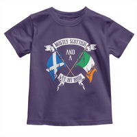 Funny Scots-Irish Pride Toddler T Shirt Mostly Scottish Wee Bit Irish
