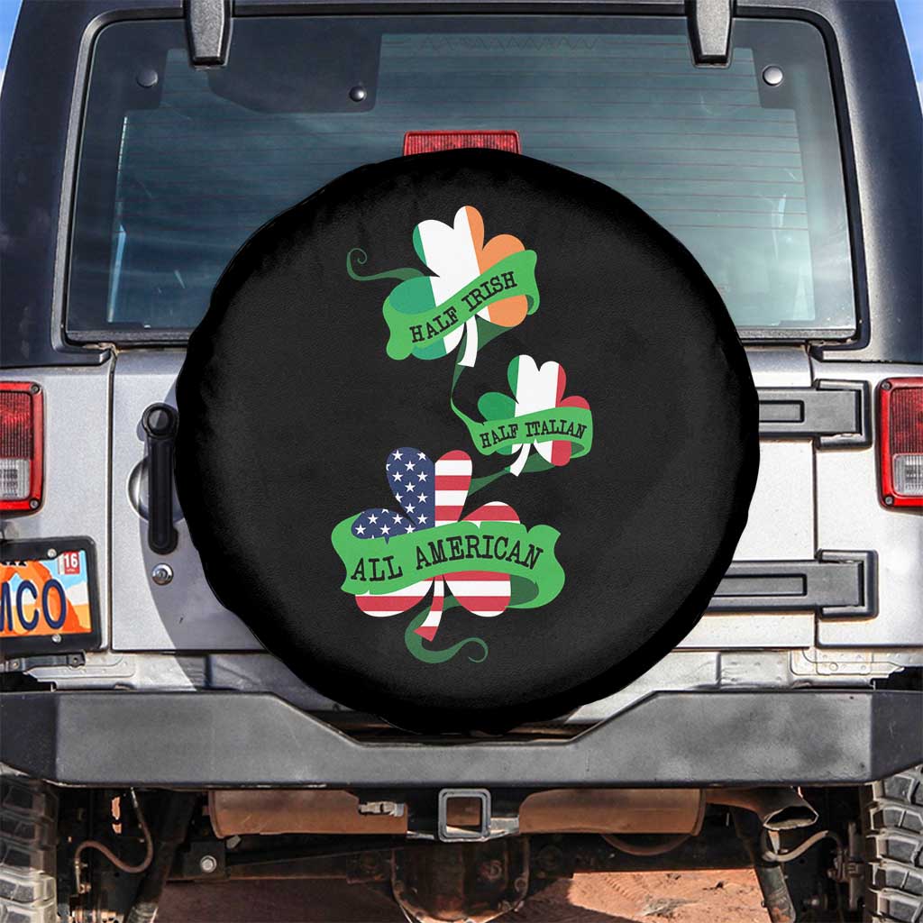 Half Irish Half Italian All American Spare Tire Cover
