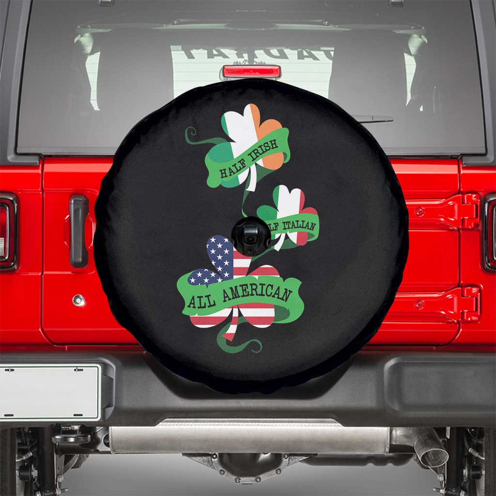 Half Irish Half Italian All American Spare Tire Cover