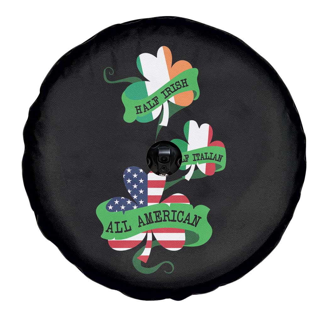 Half Irish Half Italian All American Spare Tire Cover