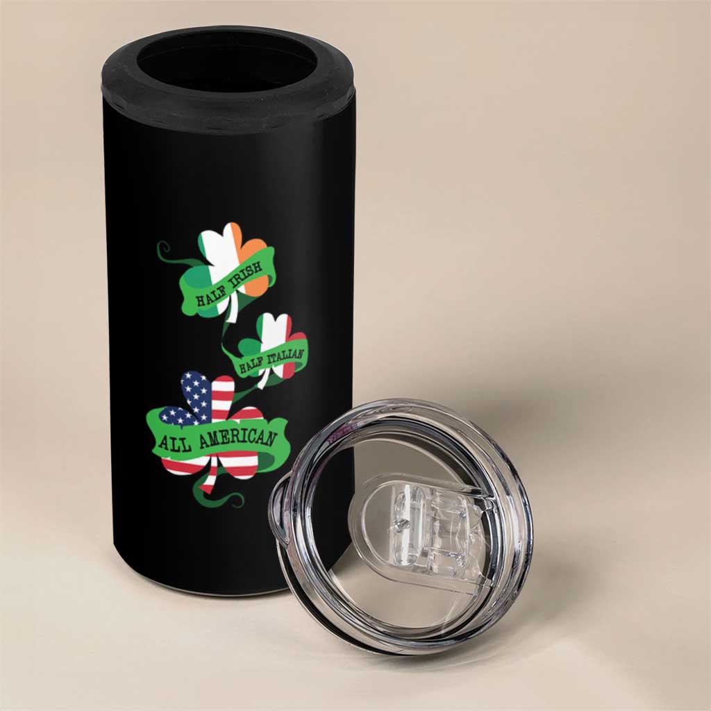 Half Irish Half Italian All American 4 in 1 Can Cooler Tumbler
