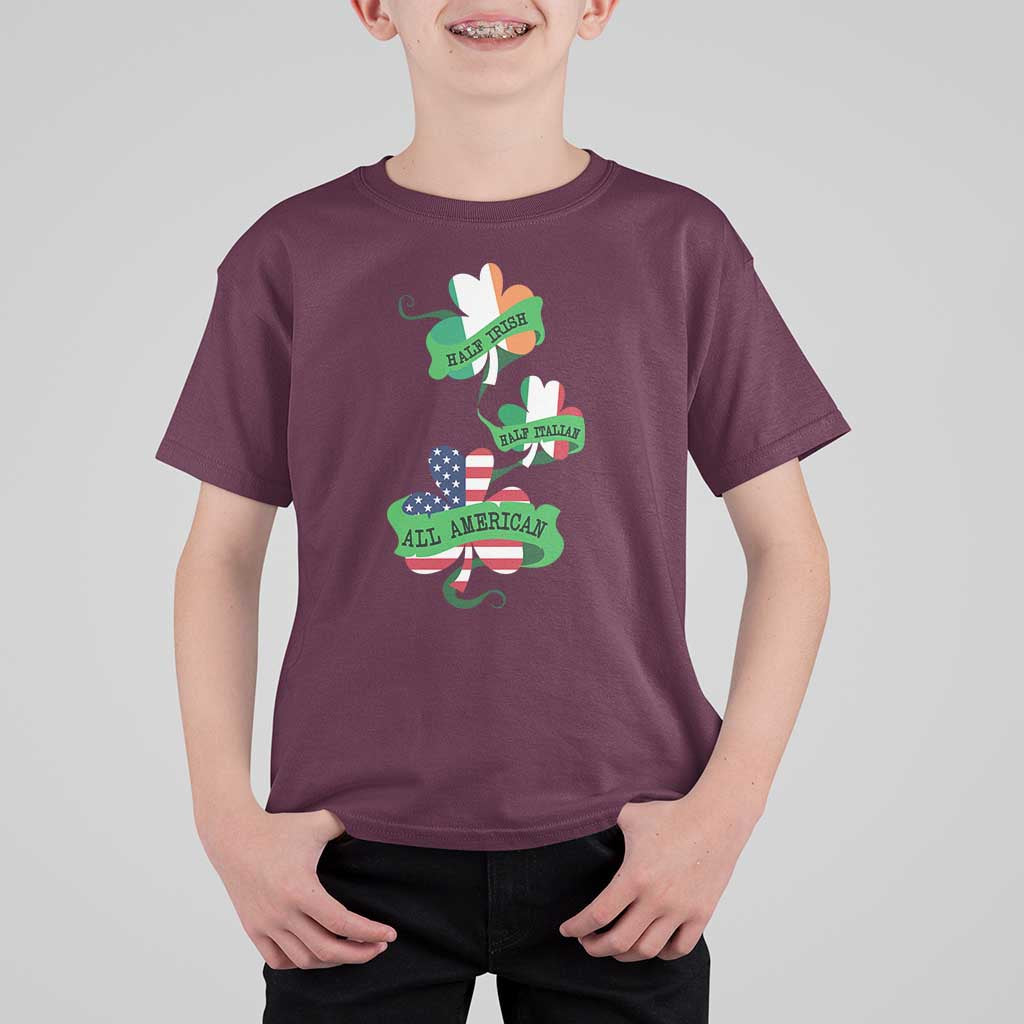 Half Irish Half Italian All American T Shirt For Kid