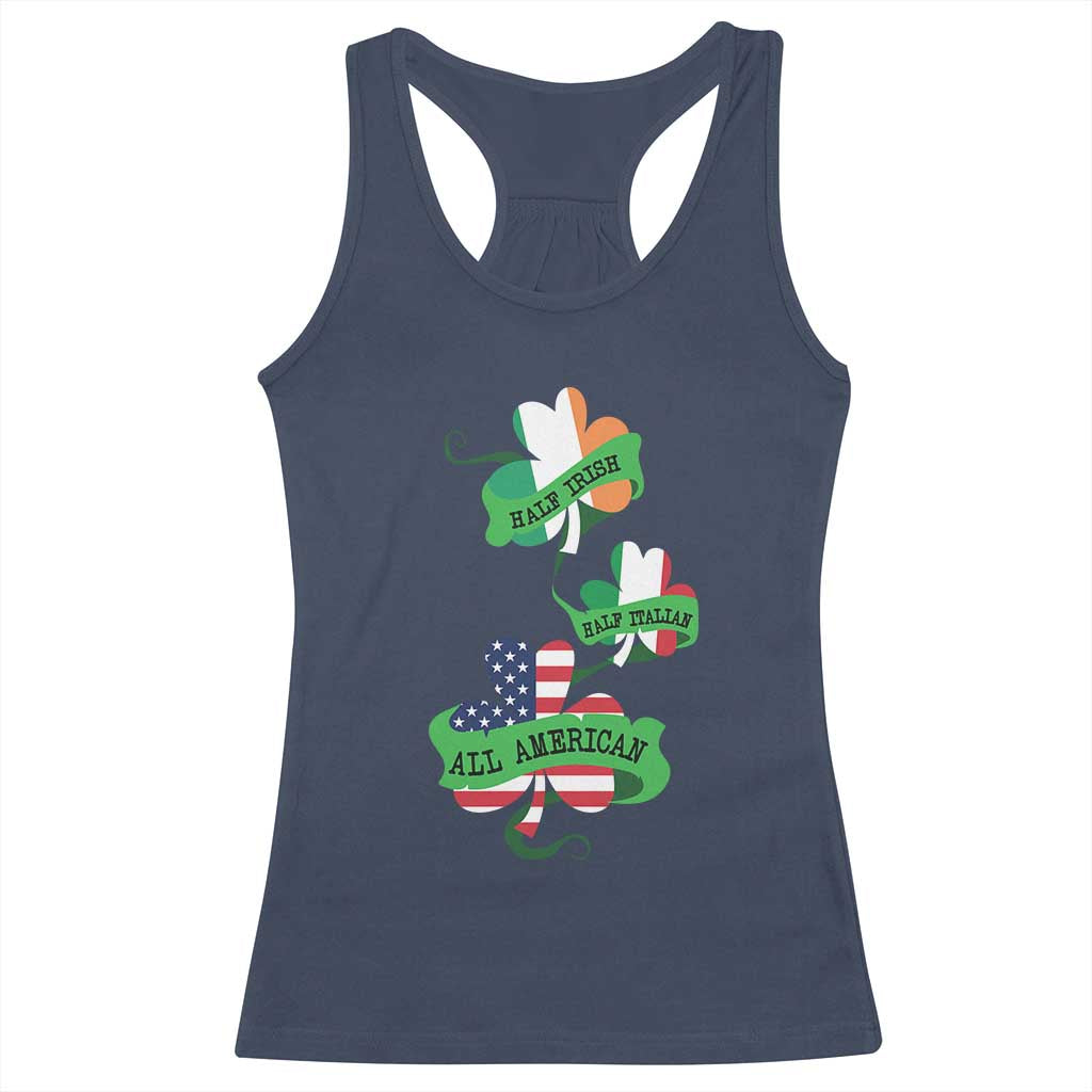 Half Irish Half Italian All American Racerback Tank Top
