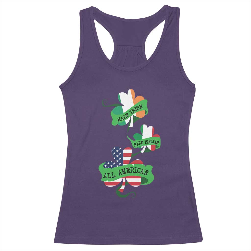 Half Irish Half Italian All American Racerback Tank Top
