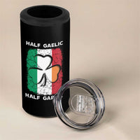 Irish Italian Pride 4 in 1 Can Cooler Tumbler Half Gaelic Half Garlic Shamrock Ireland Italy Flag