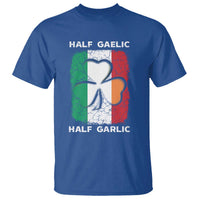 Irish Italian Pride T Shirt Half Gaelic Half Garlic Shamrock Ireland Italy Flag