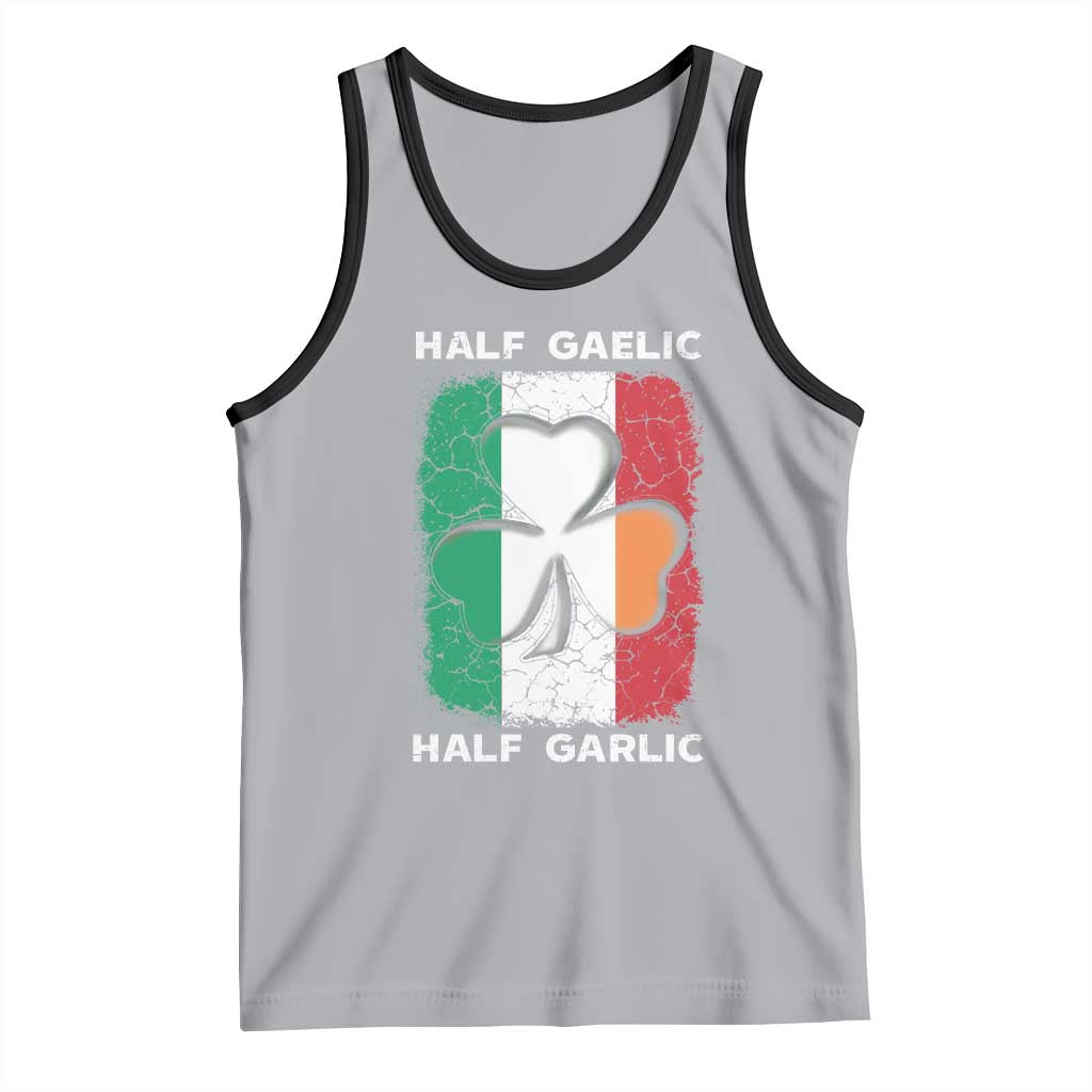 Irish Italian Pride Tank Top Half Gaelic Half Garlic Shamrock Ireland Italy Flag