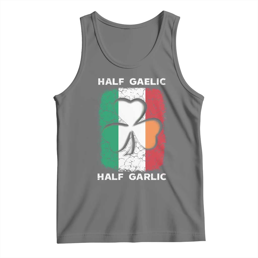 Irish Italian Pride Tank Top Half Gaelic Half Garlic Shamrock Ireland Italy Flag