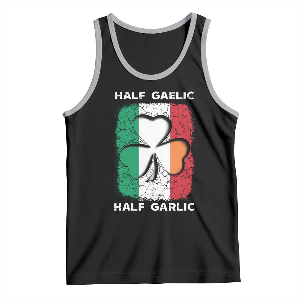 Irish Italian Pride Tank Top Half Gaelic Half Garlic Shamrock Ireland Italy Flag