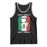 Irish Italian Pride Tank Top Half Gaelic Half Garlic Shamrock Ireland Italy Flag