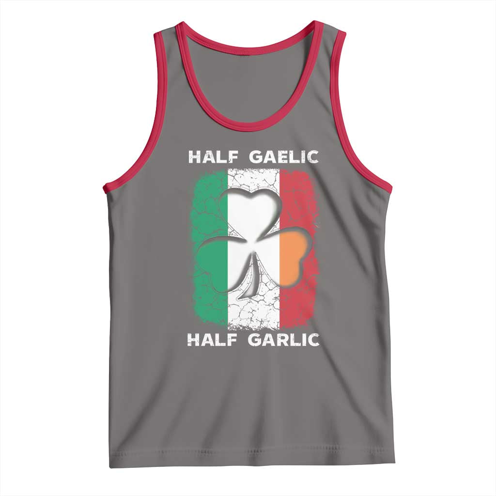Irish Italian Pride Tank Top Half Gaelic Half Garlic Shamrock Ireland Italy Flag