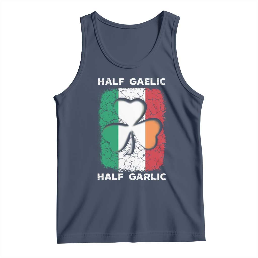 Irish Italian Pride Tank Top Half Gaelic Half Garlic Shamrock Ireland Italy Flag