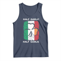 Irish Italian Pride Tank Top Half Gaelic Half Garlic Shamrock Ireland Italy Flag
