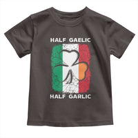 Irish Italian Pride Toddler T Shirt Half Gaelic Half Garlic Shamrock Ireland Italy Flag