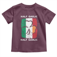 Irish Italian Pride Toddler T Shirt Half Gaelic Half Garlic Shamrock Ireland Italy Flag
