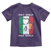 Irish Italian Pride Toddler T Shirt Half Gaelic Half Garlic Shamrock Ireland Italy Flag