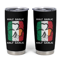 Irish Italian Pride Tumbler Cup Half Gaelic Half Garlic Shamrock Ireland Italy Flag