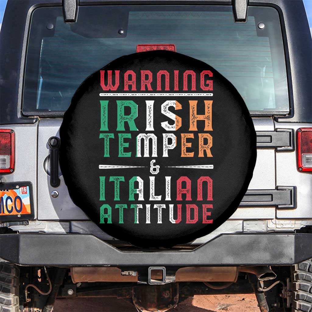 Funny Irish Temper Italian Attitude Spare Tire Cover