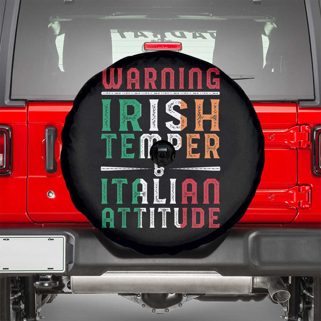 Funny Irish Temper Italian Attitude Spare Tire Cover