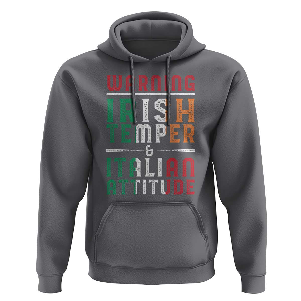 Funny Irish Temper Italian Attitude Hoodie
