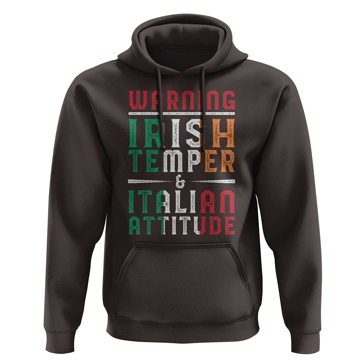 Funny Irish Temper Italian Attitude Hoodie