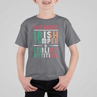 Funny Irish Temper Italian Attitude T Shirt For Kid